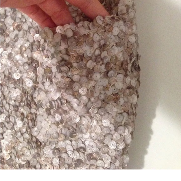 Poleci Copper Sequin Front Sheer Back Tank Top - Picture 3 of 6